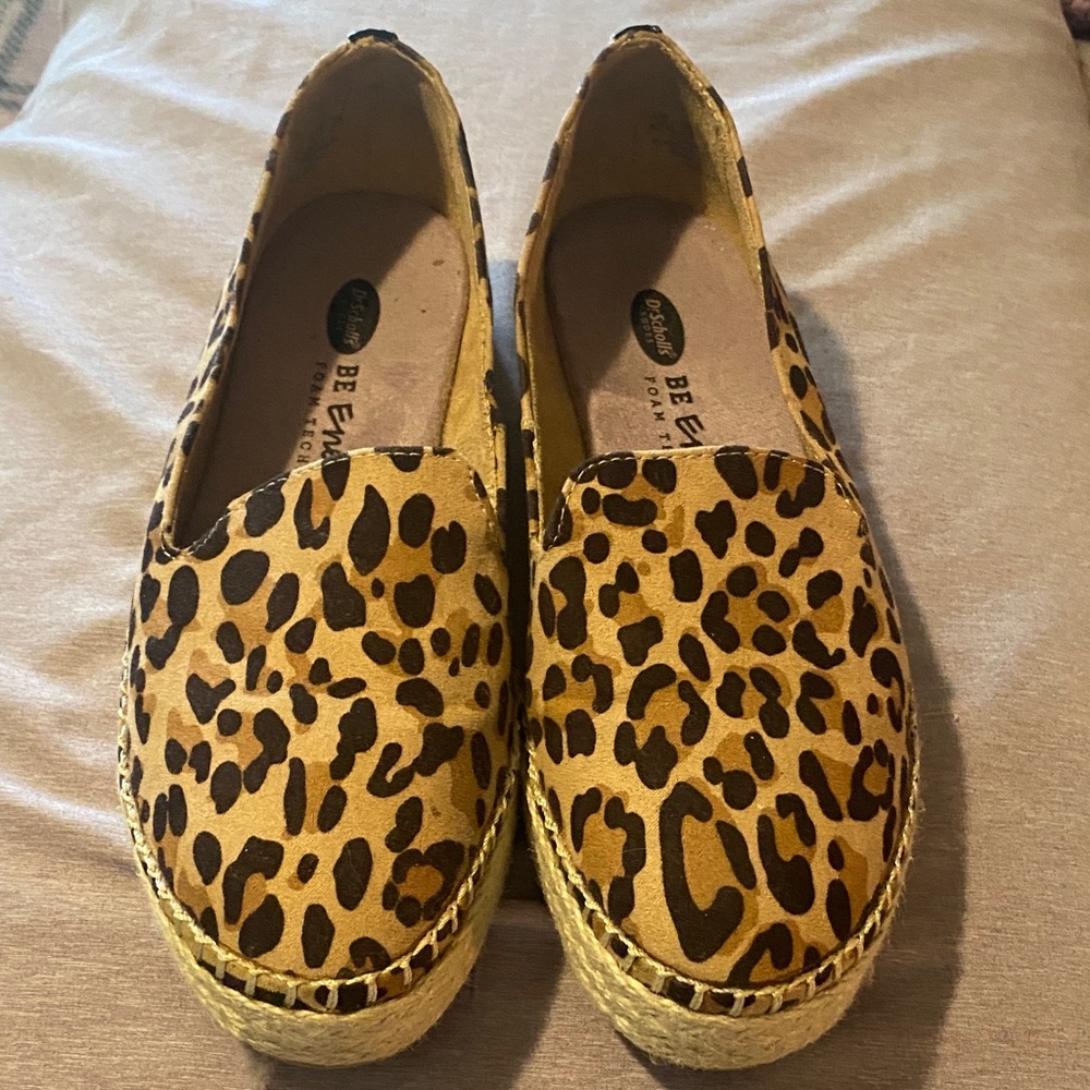 Dr Scholls Leopard Print Espadrilles